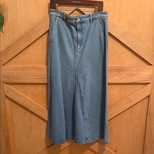 Banana Republic Denim Blue Maxi Skirt